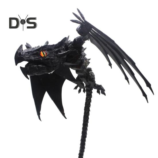 3D imprimat înaripat dragon figurină articulații mobile dragon zburător figura articulată dragon model frământa jucărie desktop decorare ornament