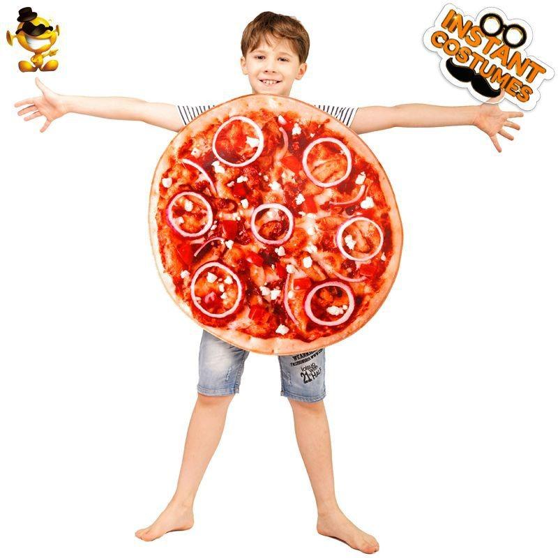 Spoof kid pizza costumes, carnival party funny pizza costumes, kids food cosplay