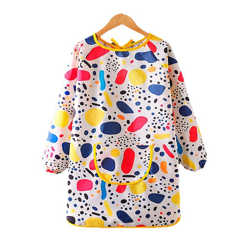 Kids' Waterproof Art Smock - Protective Apron for Painting and Calligraphy