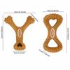 Indestructible 15CM Solid Beechwood Dog Chew Toy for Large Breeds Heavy Duty Chewing Dental Health Interactive Treat Hole Long