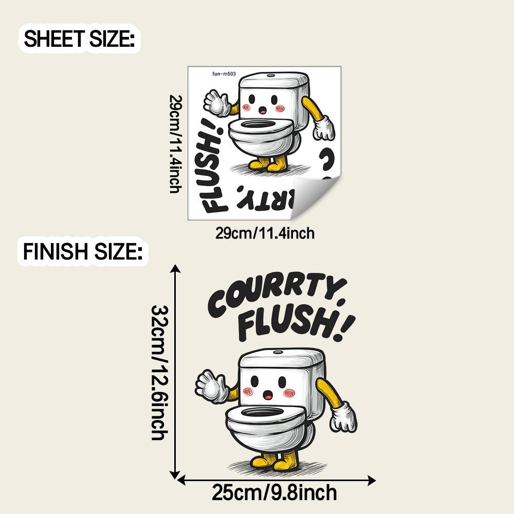 

Мультяшные фигурки для туалета и английские слоганы для наклеек для украшения туалета ванной комнаты