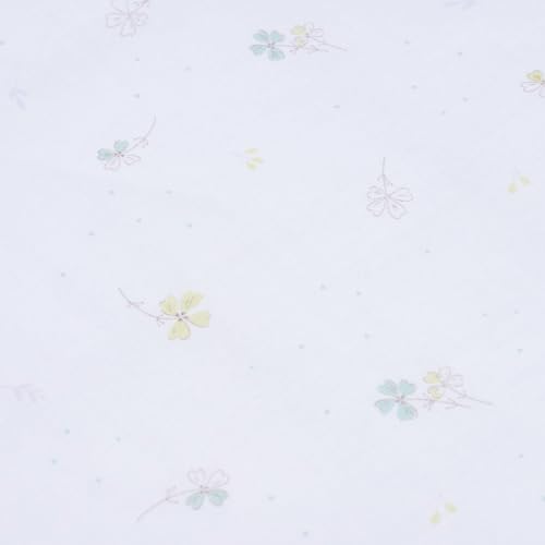 Nishikawa Mini Duvet Cover, 80x100cm, Washable, 100% Cotton, Soft and Fluffy Double-Layer Gauze, Babyhome, Green, WI55550001