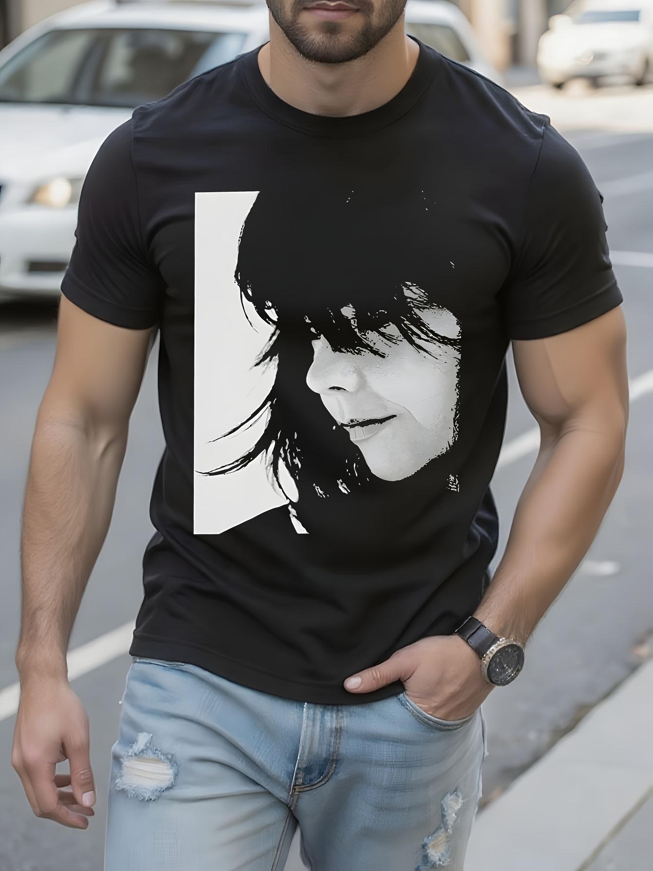 Bjork Vintage Retro Graphic Tshirt - Minimalist Monochrom... S