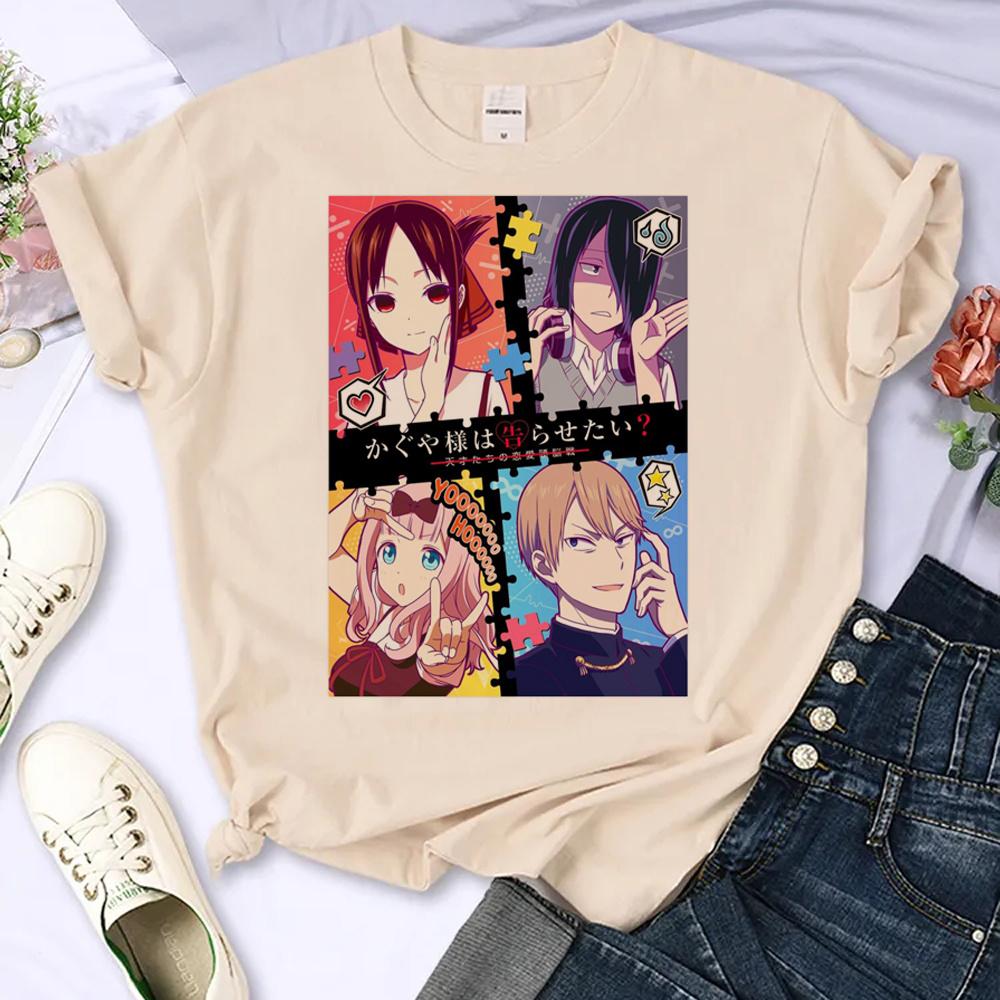 Kaguya Sama Love Is War T Shirt Women Summer Japanese Tshirt Female Japanese Clothes