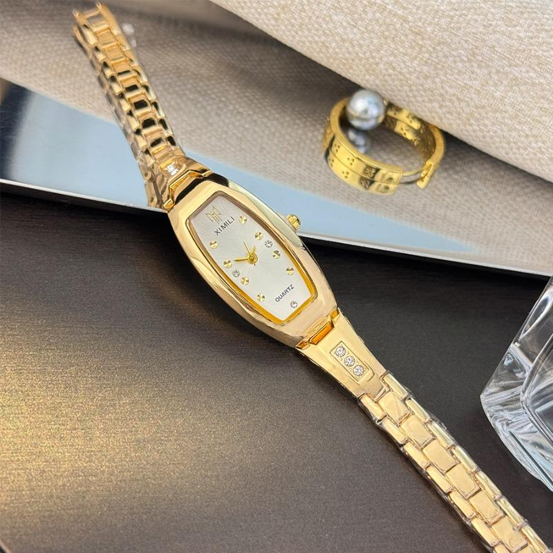 Arc Kleines Weinfass Damen Exquisite Quarz Uhr Leichter Luxus Hohes Gefühl Diamant Armbanduhr