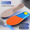 Men’s Breathable Cotton Running Insoles - Lightweight, Sweat-Absorbing, Shock-Absorbing, Elastic Comfort for Long-Lasting Stand Durability.