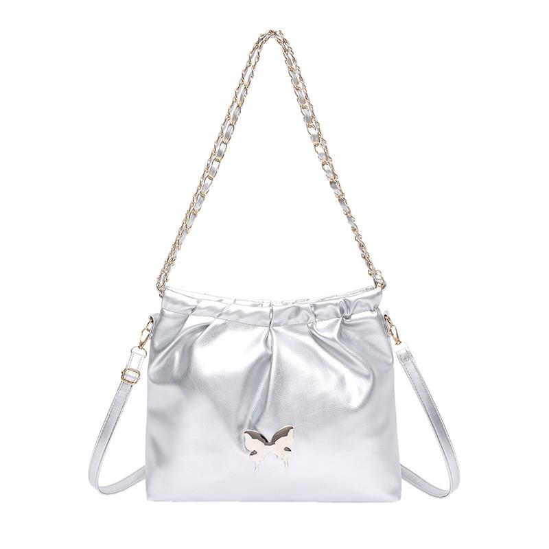 Trendy Street Style Pu Shoulder Bag For Women 2024 Summer With Bow Detail