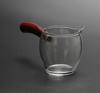 Wooden Handle Hammered Glass Tea Server Set - Borosilicate Gongfu Tea Set with Side Handle. Multiple Options Available.