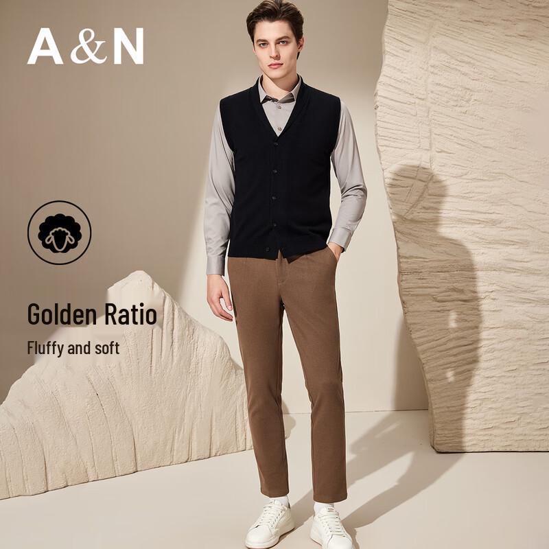 Herren Kaschmir-Mischung V-Ausschnitt Strickweste