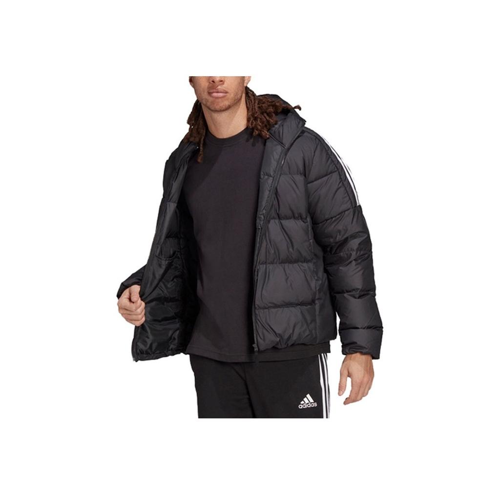 Adidas Casual Sports Hooded Down Jacket Men Outerwear Black GT9141