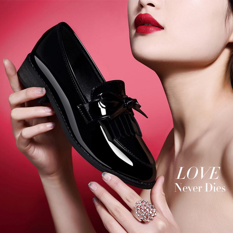 Mandaartins Women Tassel Bow Pointed Toe Black Oxford Shoes Flats Slip On Shoes Mandaartins Women Tassel Bow Pointed Toe Black Oxford Shoes Flats Slip On Shoes