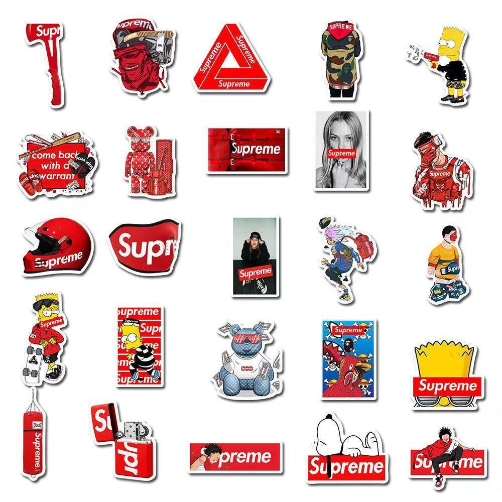 50pcs Cool Stickers Fashion Stickers for Laptop Computer Skateboard Helmet