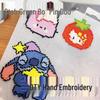 Handmade DIY 14CT Cross Stitch Plastic Grid Board & Embroidery Cloth: Card Holder & Refrigerator Sticker