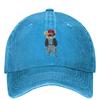 Stay Cool Boy Washed Baseball Cap Animals Bear Print Classic Trucker Dad Hat Summer Women Unisex Outdoor Sport Baseball Caps