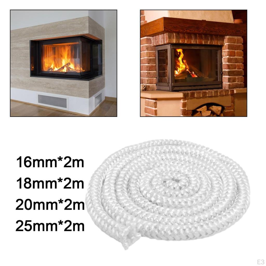 Door Gasket, Fireplace Seal Rope,Durable ,Gasket Cord, Replacement Gasket Rope