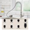 304 Stainless Steel Pull Down Kitchen Faucet Spray Head With 9 Connectors Shower Spray Head Bathroom Basin Sink Tap Replacement
