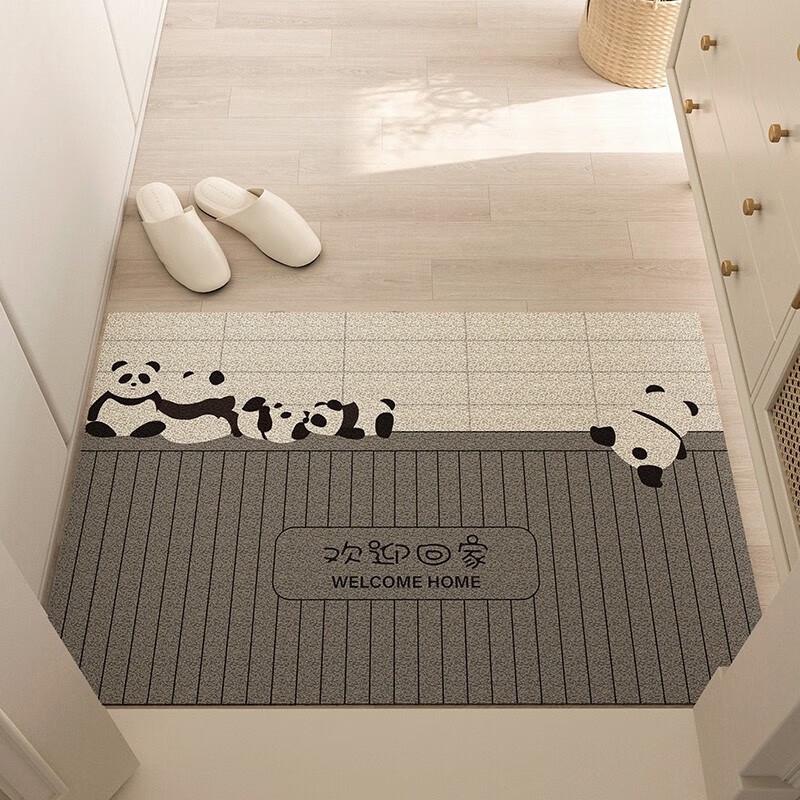 

Silk Ring Entrance Door Mat: Dirt-Resistant, Anti-Slip, Cuttable Hallway Foot Mat 40x60cm