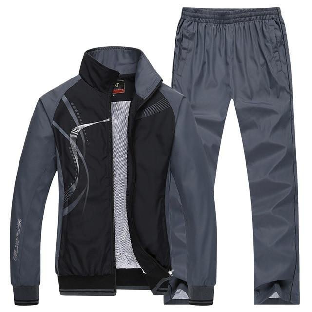 Ensemble de Vêtements de Sport pour Homme Printemps Automne Survêtement Ensembles Deux Pièces pour Homme