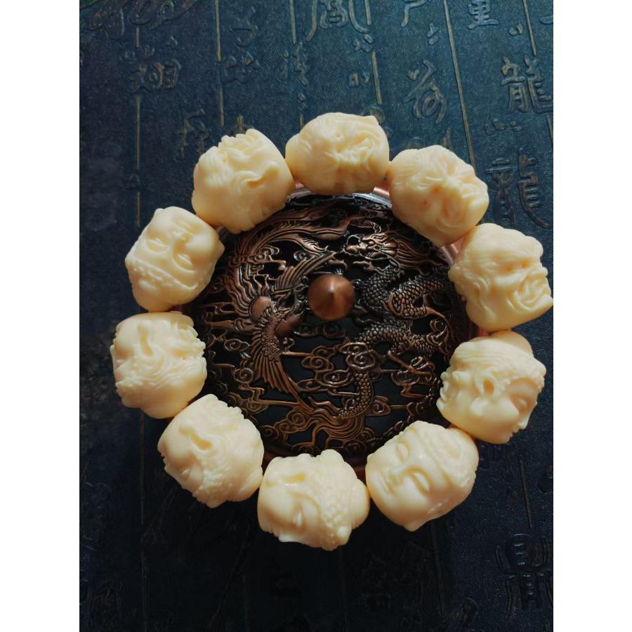 

Фрукты цвета слоновой кости, резные, золотые, 15*14 мм, бусины-бочонки, нити, семена бодхи, четки из кокосового дерева, ювелирные изделия