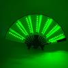 LED Luminous Lace Rose Folding Dance Fan - Chinese Style Wedding Accessory