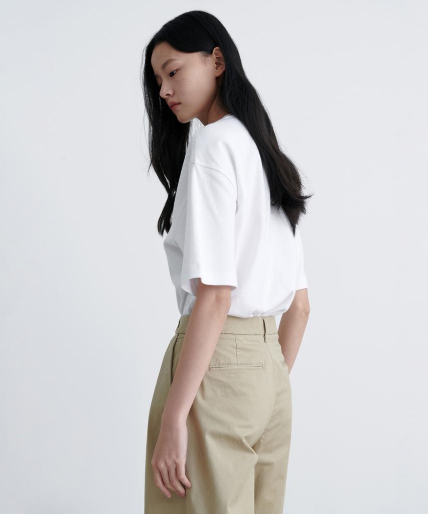 MUSINSA STANDARD WOMAN Women'S Reverse Two-Tuck Wide Chino Pants [Beige]