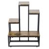 Stojící květinový stojan na květiny a rostliny, kovový loft, 6 květináčů, industriální, 68 cm