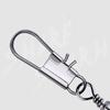 50Pcpcs Stainless Steel Fishing Connector Pin 1# 2# 3# 4#5 # Bearing Rolling Swivel With Snap Fishhook Lure Accessories