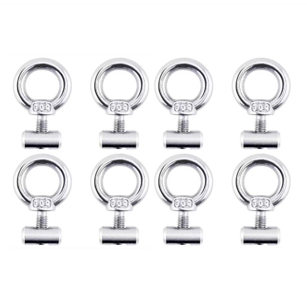 

Упаковка из 8 стопоров для тента, стопор для тента из нержавеющей стали 304 для трубчатого рельса, каравана, автофургона, кемпера, лодки 8pcs