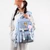 2Pcs/set Anime One Piece Large Capacity Handbag for Teenager Student Children Girl Boy Back To School Washable Versatile Crossbody Shoulder Bag