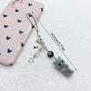 Sweet Flocking Cat Phone Chain Y2k Furry Kitten Key Chain Earphone Case Hanging Rope Anti-Lost Lanyard Bag Decor
