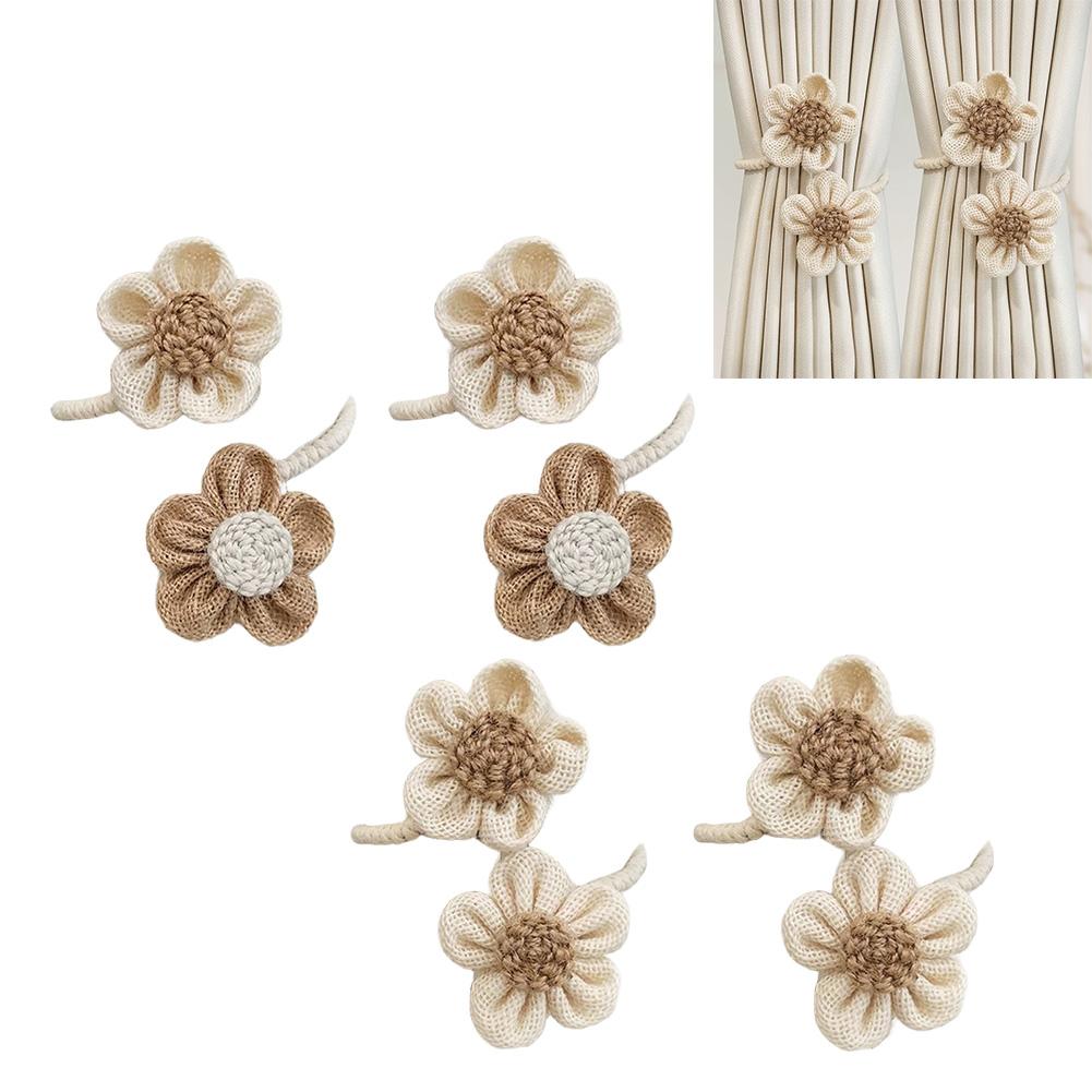 Rope Curtain Holdbacks Sunflower Curtain Tiebacks Floral Design