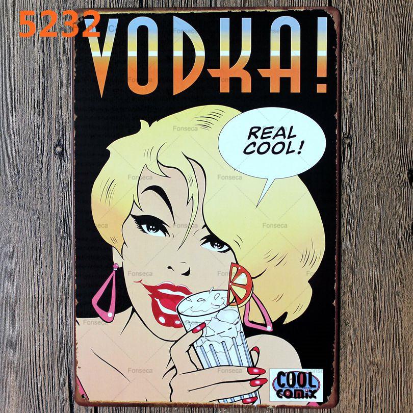 Beer Week Cerveza Vintage Metal Tintin Signs Vodka Retro Plaque  Wall Bar Home Rtrestaurant Decor Cuadros  30X20CM A-5517