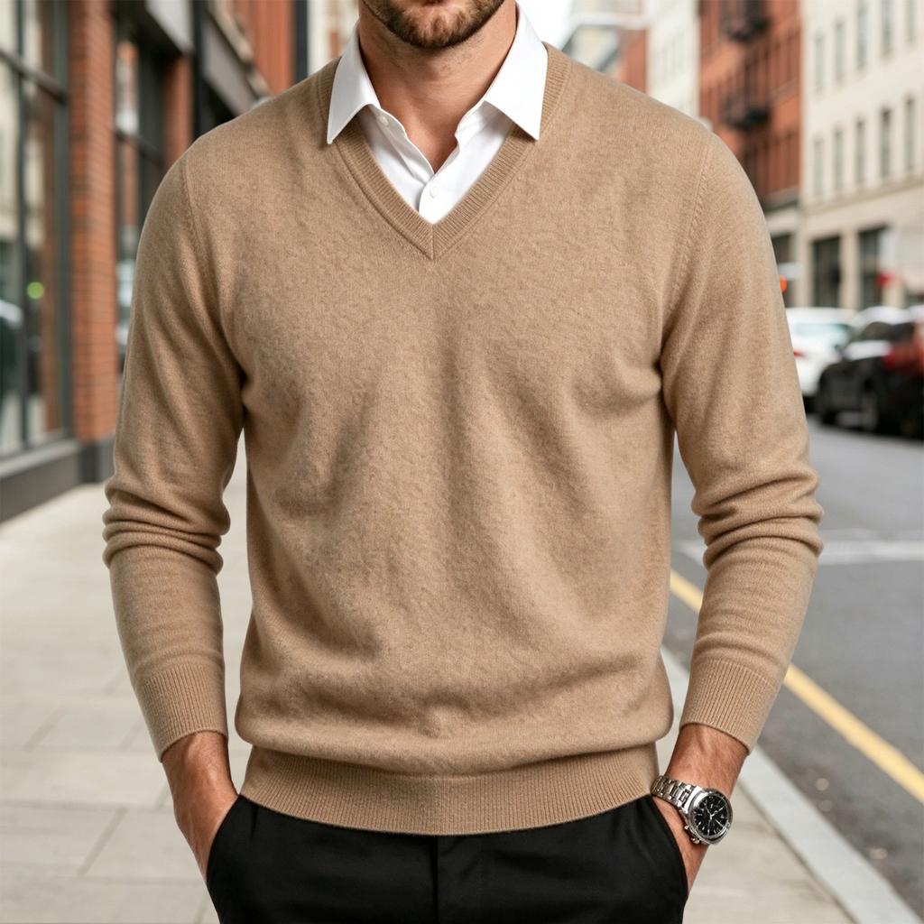Maglione Pullover in Maglia da Uomo Autunno Inverno, Top Casual Quotidiano per Casa e Uso Esterno