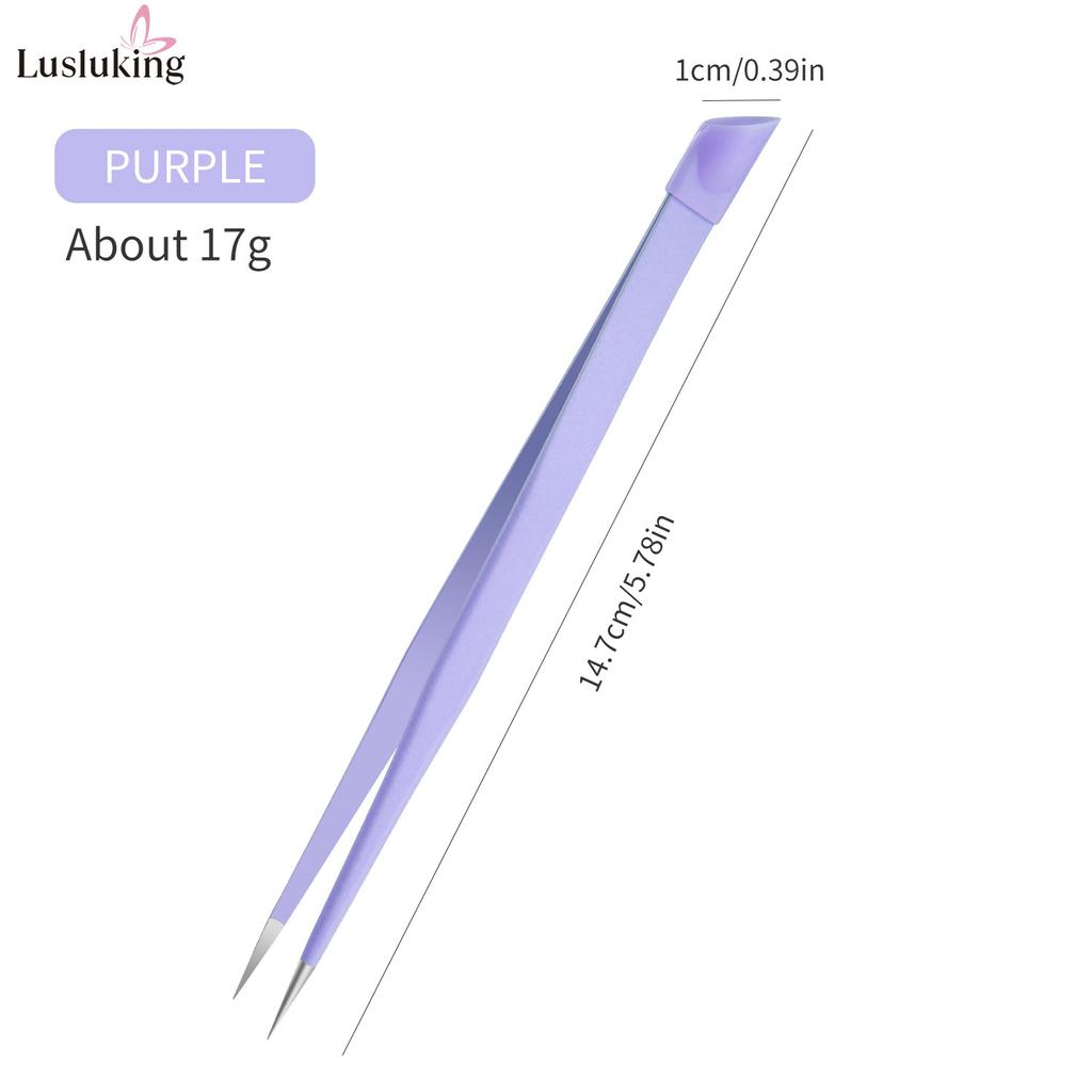 Double Headed Tweezers Multi-Use Tweezers Silicone Pressing Head Nail Clipping Tool Take Sticker Tape Crystal Manicure Tools