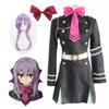 Stylish Black Shinoa Hragi Military Uniform Cosplay Dress From Seraph Of The End For Anime Lovers