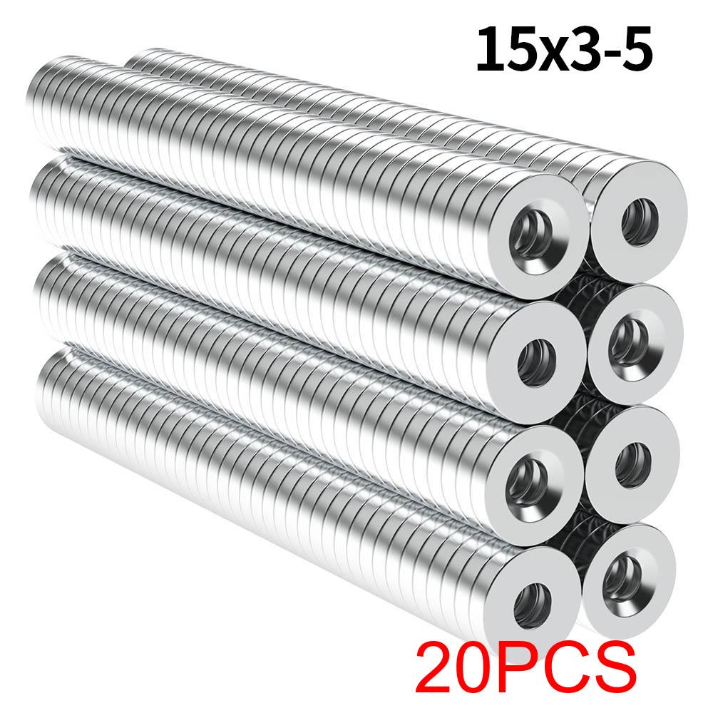 N35 Super Strong Neodymium Magnet NdfeB Permanent Magnetic Imanes Round With Holes Powerful Magnets Refrigerator Magnet