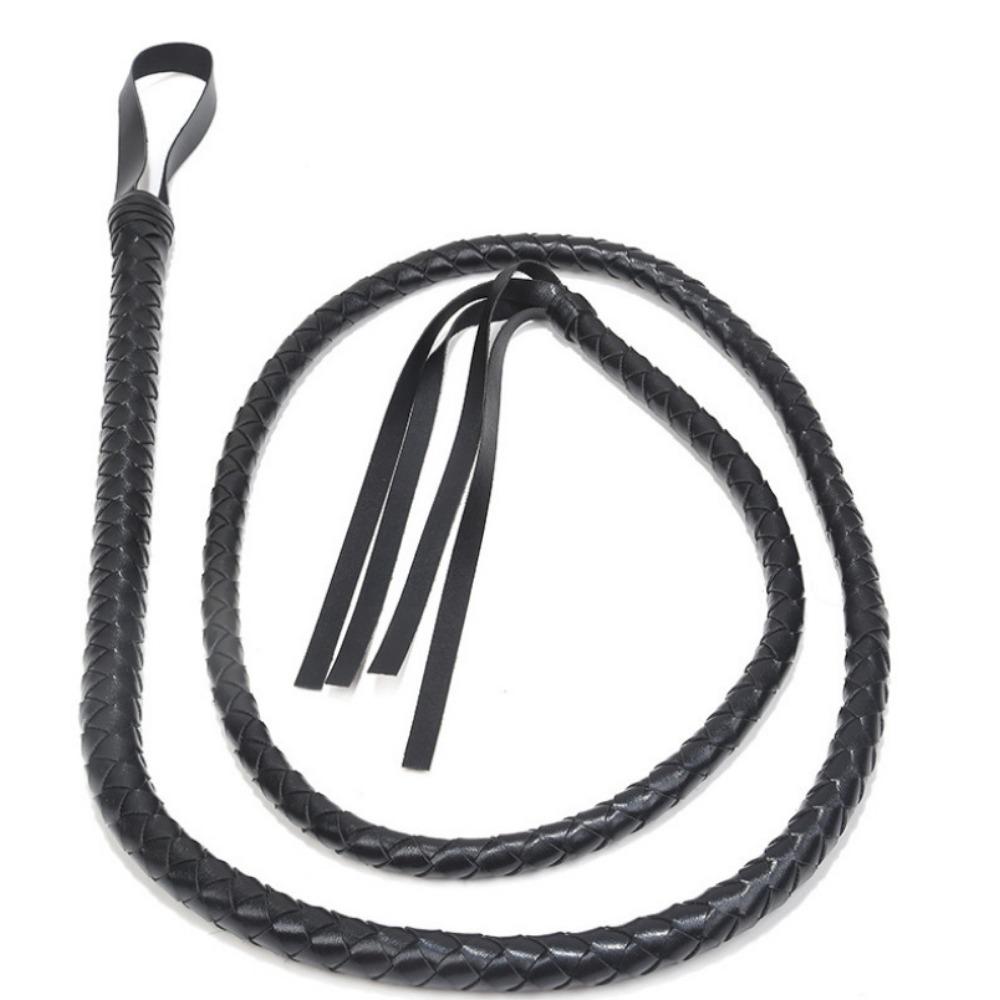 Xianyi Love Underwear Accessories Black Extended Leather Whip Costume Props Show Horse Whip Couple Flirting Toy P2