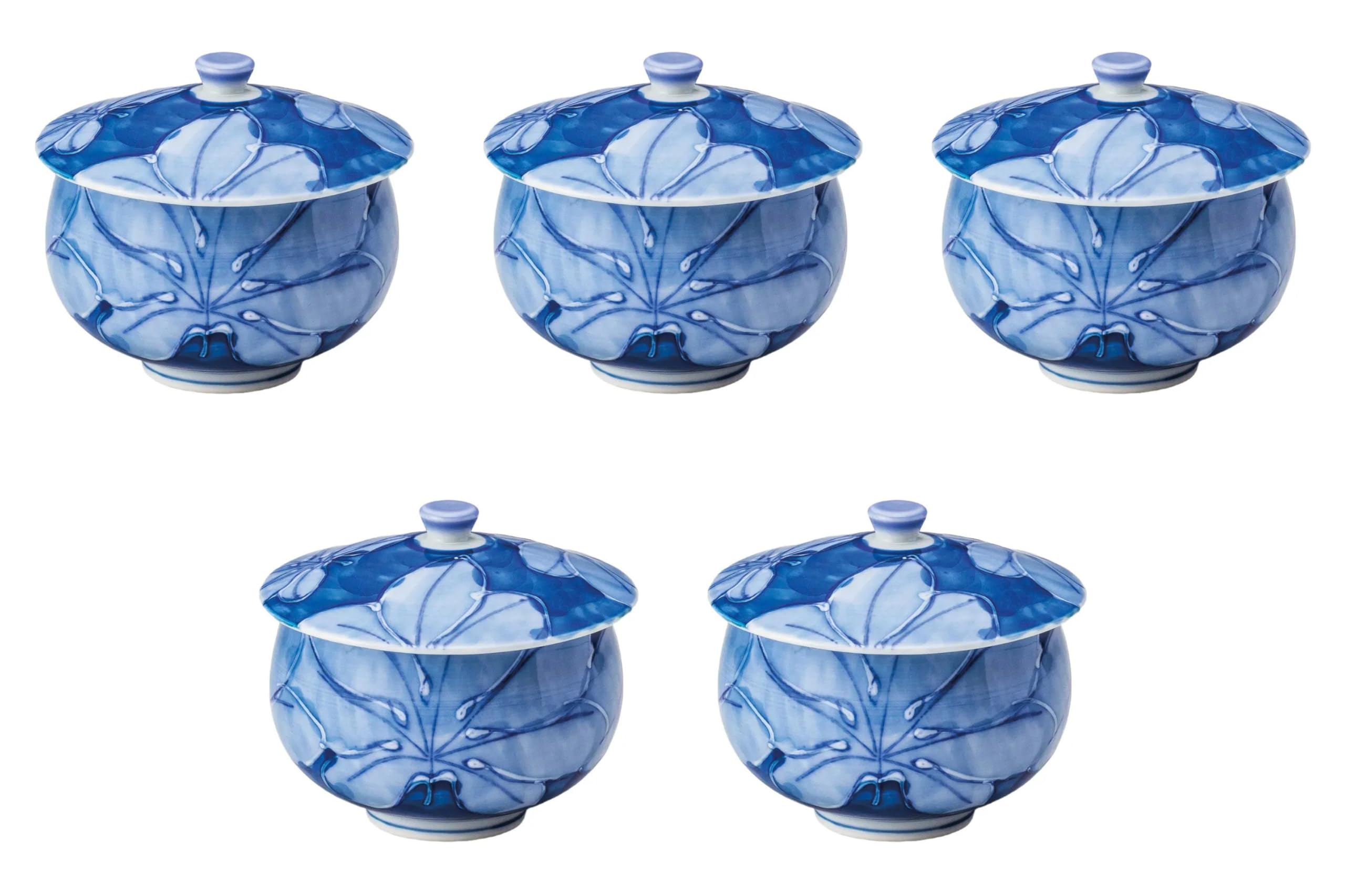 

Set of 5 Dark Leaf Colored Lidded Teapots Lidded Sencha Arita Ware Setomonohonpo [9×7.5cm (180cc)] (Arita Ware)
