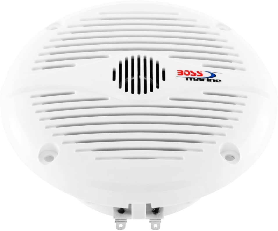 White 5.25 Inch Waterproof Speaker 15.5cm Outside Diameter 2-Way Dual Cone 150W Full Range