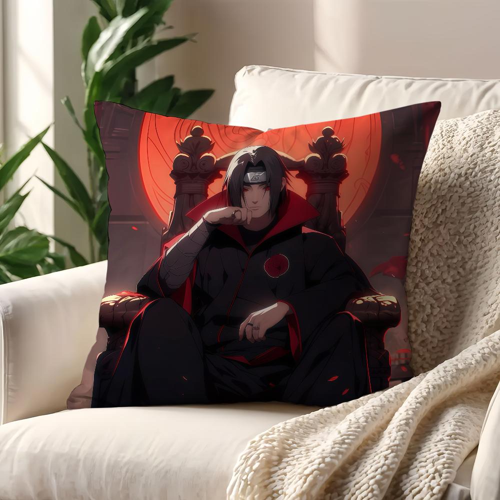 IItachi UUchiha Anime NNaruto Cushion Cover For Pillow Printing Sofa Decoration Home Car Room Coffee Office Nordic Simplicity