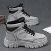 Martin herenlaarzen 2024 nieuwe herfst- en wintertrend medium en hoge schacht werkschoenen leer heren Britse stijl plateau trendy schoenen