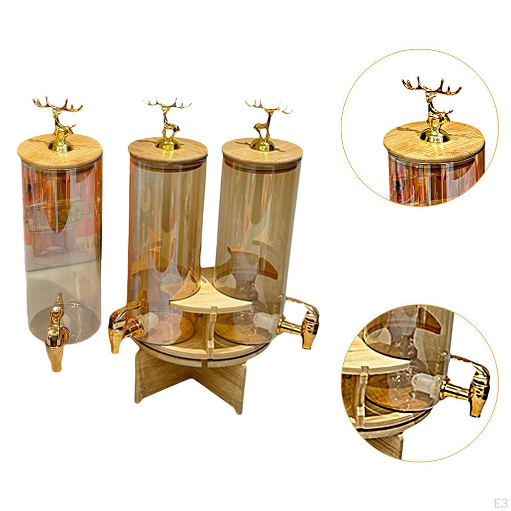 Drink Dispensers Beverage Dispenser Large Capacity, Storage with Stand for Daily Use