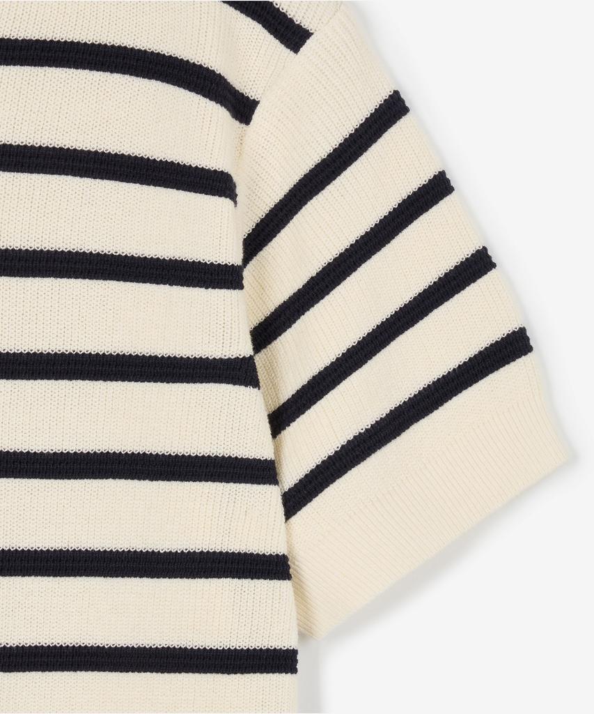 Tienjiti Striped Button Knit (Ivory) Tnsw6E205I2