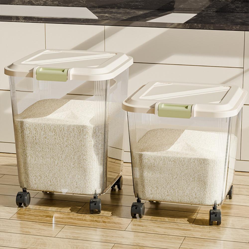Moisture Proof Rice Storage Box Insect Proof Rice Dispenser Kitchen Organizer Rice Bucket Grain