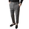 Autumn and Winter New Men's Casual Pants Slim-fitting Striped Suit Pants Youth Trendy Small Straight Casual Pants Trousers
