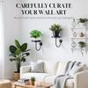 Sturdy Iron Wall Mounted Plant Holder Space Saving Planter Rack Storage Shelf  Office Decor
