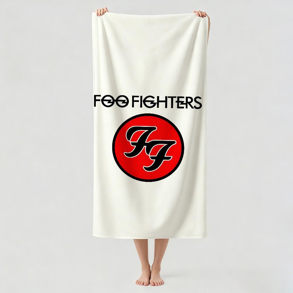 Rockband F-Foo F-Fighters Handtuch Trockentuch Badehandtuch Anwendbar für Leichtes Schwimmen Camping Yoga Strand Aus