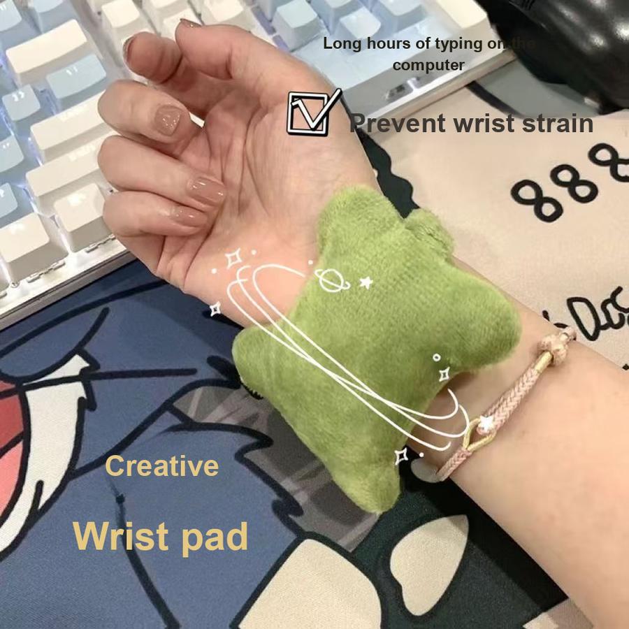 Wrist Mouse Pad Pillow Hand Rest Support with Elastic Strap for Keyboard Typing, Office Hand Rest