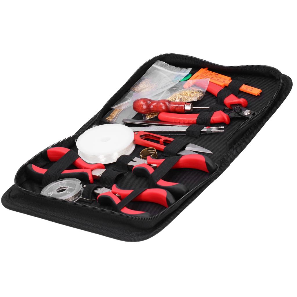 Jewelry Making Tools Set DIY Flat Nose Pliers Crimping HandMade Accessories with Bag