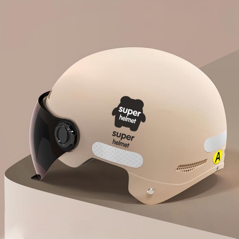 1 Piece Summer Woman Electric Motor Car Scooter Bike Open Face Half Helmet Men Motorcycle Helmet Anti Safety Hat Bicycle Cap